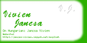 vivien jancsa business card